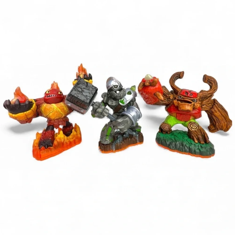 Skylanders Giants Lot of 8 Figures W/Case-HotHead,Crusher,Tree Rex+More Tested